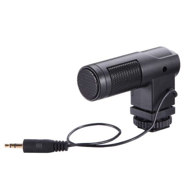 BOYA BY-V01 Stereo X / Y Condenser Microphone with Integrated Shock Mount Cold-shoe Mount & Windshield for Smartphones, DSLR Cameras and Video Cameras (Black) - Image 3