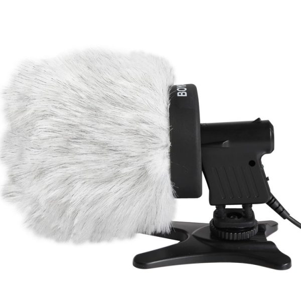BOYA BY-P80 Furry Outdoor Interview Windshield Muff for Shotgun Capacitor Microphones, Inside Depth: 80mm