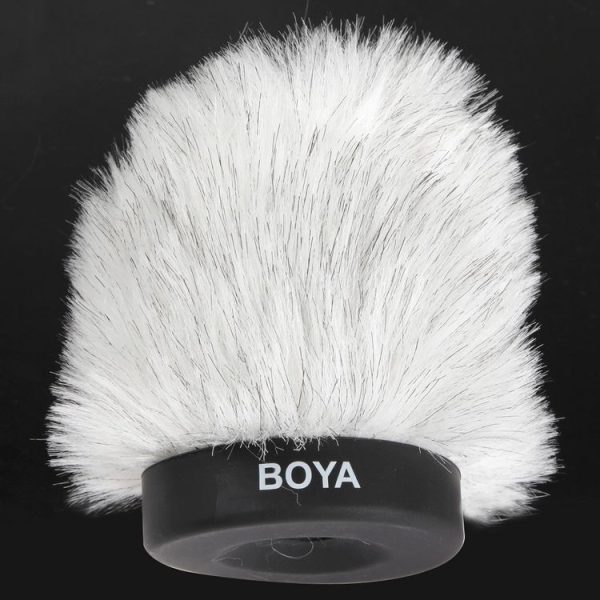 BOYA BY-P80 Furry Outdoor Interview Windshield Muff for Shotgun Capacitor Microphones, Inside Depth: 80mm - Image 2