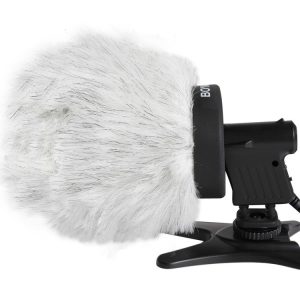 BOYA BY-P100 Furry Outdoor Interview Windshield Muff for Shotgun Capacitor Microphones, Inside Depth: 100mm