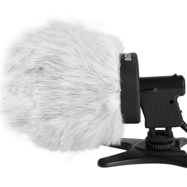 BOYA BY-P100 Furry Outdoor Interview Windshield Muff for Shotgun Capacitor Microphones, Inside Depth: 100mm