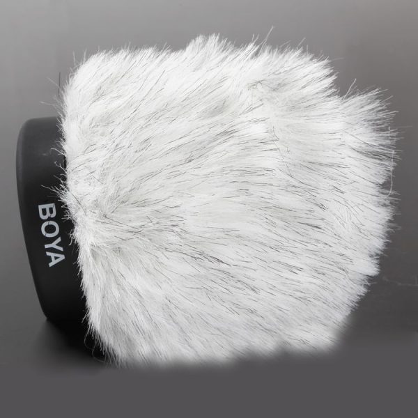BOYA BY-P100 Furry Outdoor Interview Windshield Muff for Shotgun Capacitor Microphones, Inside Depth: 100mm - Image 2