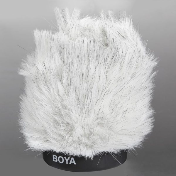 BOYA BY-P100 Furry Outdoor Interview Windshield Muff for Shotgun Capacitor Microphones, Inside Depth: 100mm - Image 3