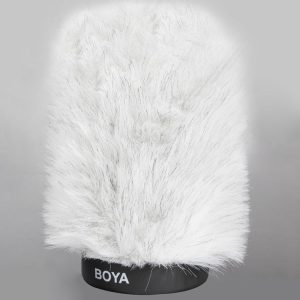 BOYA BY-P120 Furry Outdoor Interview Windshield Muff for Shotgun Capacitor Microphones, Inside Depth: 120mm
