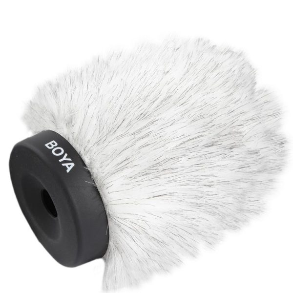 BOYA BY-P120 Furry Outdoor Interview Windshield Muff for Shotgun Capacitor Microphones, Inside Depth: 120mm - Image 2