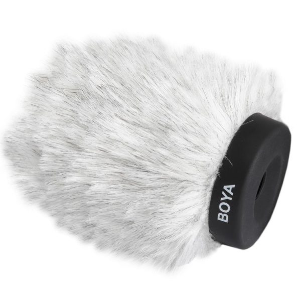 BOYA BY-P120 Furry Outdoor Interview Windshield Muff for Shotgun Capacitor Microphones, Inside Depth: 120mm - Image 3