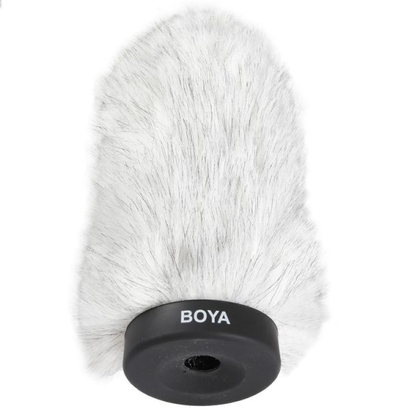 BOYA BY-P160 Furry Outdoor Interview Windshield Muff for Shotgun Capacitor Microphones, Inside Depth: 160mm - Image 2