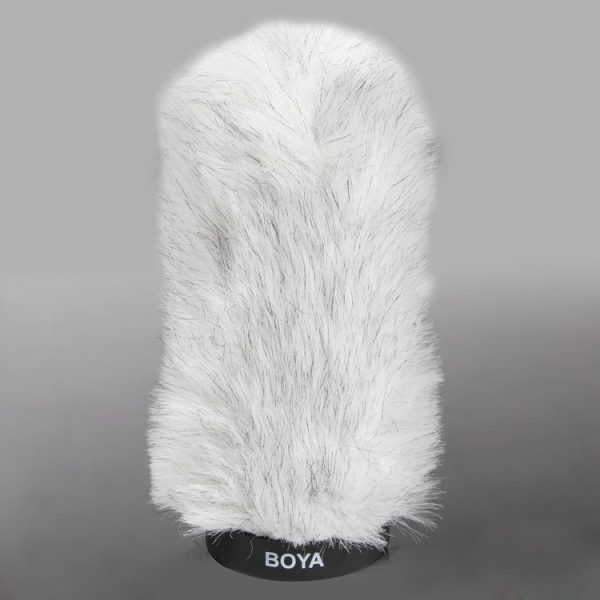 BOYA BY-P160 Furry Outdoor Interview Windshield Muff for Shotgun Capacitor Microphones, Inside Depth: 160mm - Image 3