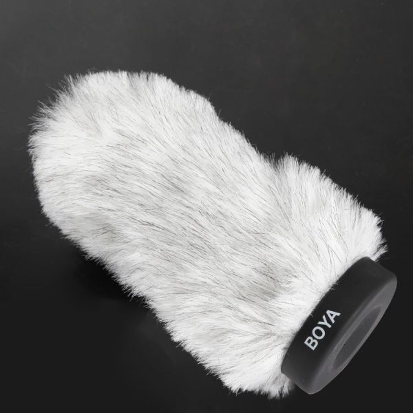 BOYA BY-P160 Furry Outdoor Interview Windshield Muff for Shotgun Capacitor Microphones, Inside Depth: 160mm - Image 4