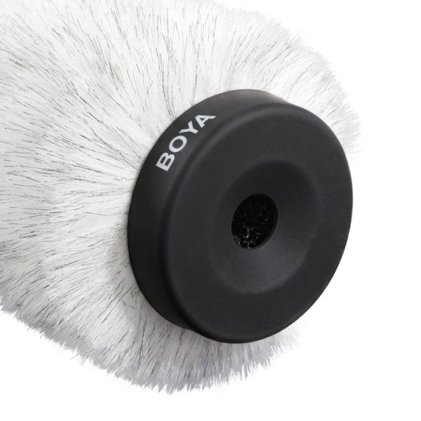 BOYA BY-P220 Furry Outdoor Interview Windshield Muff for Shotgun Capacitor Microphones, Inside Depth: 220mm - Image 4