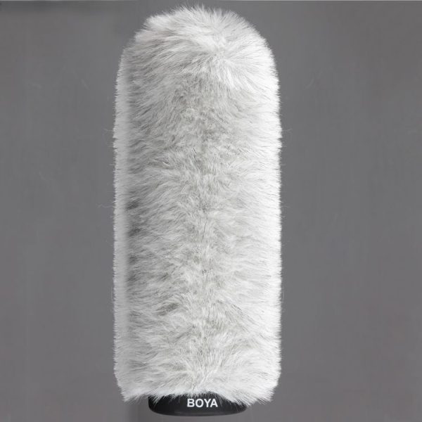 BOYA BY-P240 Furry Outdoor Interview Windshield Muff for Shotgun Capacitor Microphones, Inside Depth: 240mm - Image 2