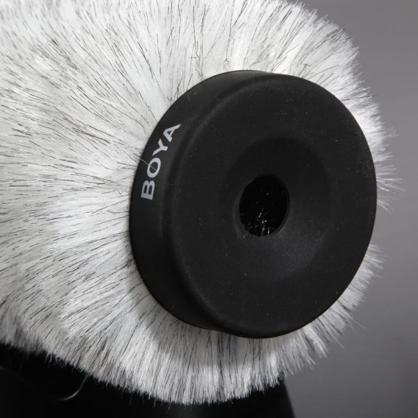BOYA BY-P240 Furry Outdoor Interview Windshield Muff for Shotgun Capacitor Microphones, Inside Depth: 240mm - Image 4