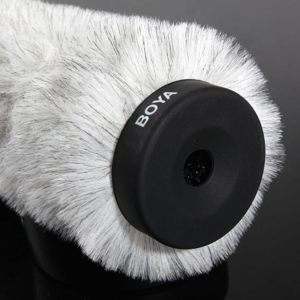 BOYA BY-P290 Furry Outdoor Interview Windshield Muff for Shotgun Capacitor Microphones, Inside Depth: 290mm - Image 4