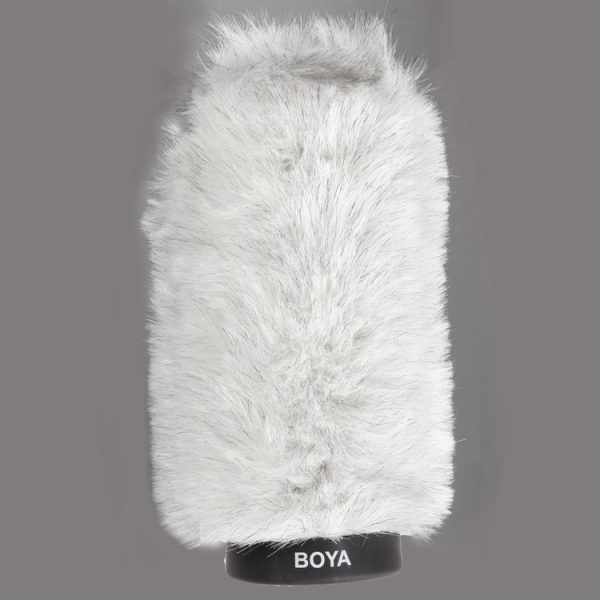 BOYA BY-P180 Furry Outdoor Interview Windshield Muff for Shotgun Capacitor Microphones, Inside Depth: 180mm - Image 2