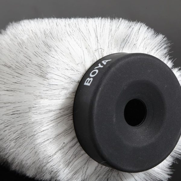 BOYA BY-P180 Furry Outdoor Interview Windshield Muff for Shotgun Capacitor Microphones, Inside Depth: 180mm - Image 4