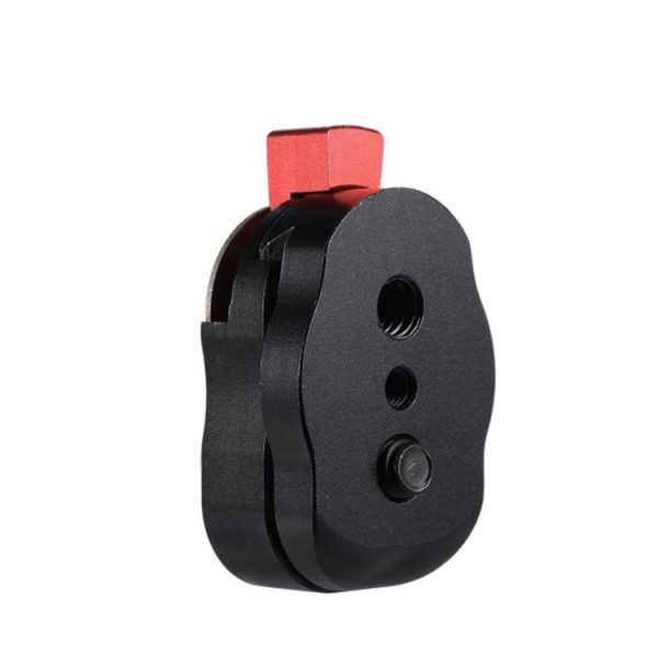 Mini Quick Release Plate for LCD Monitor Magic Arm LED light Camera Camcorder Rig (Black) - Image 2