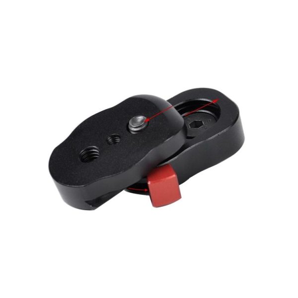 Mini Quick Release Plate for LCD Monitor Magic Arm LED light Camera Camcorder Rig (Black) - Image 5