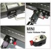 Mini Quick Release Plate for LCD Monitor Magic Arm LED light Camera Camcorder Rig (Black) - Image 8