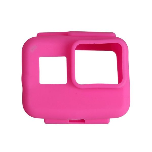 Original for GoPro HERO5 Silicone Border Frame Mount Housing Protective Case Cover Shell (Pink) - Image 5