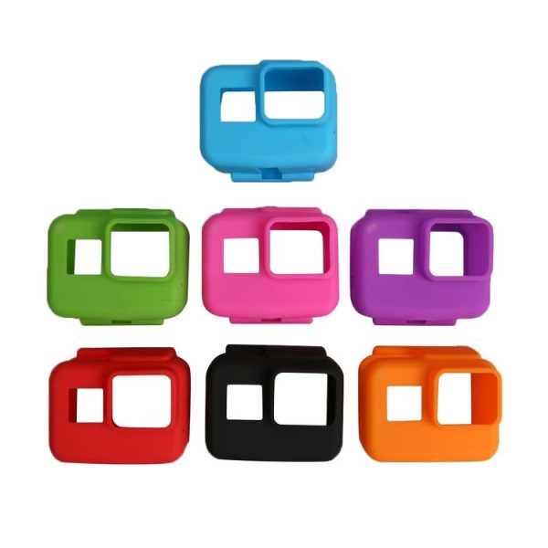 Original for GoPro HERO5 Silicone Border Frame Mount Housing Protective Case Cover Shell (Pink) - Image 6