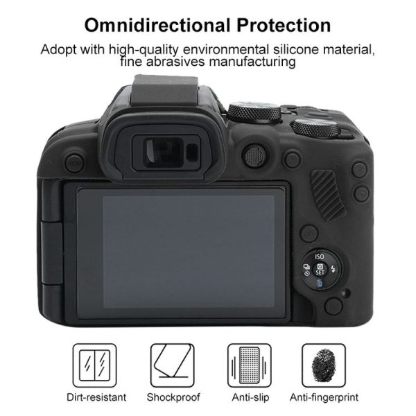 Canon EOS R10 Soft Silicone Protective Case (Black) - Image 4