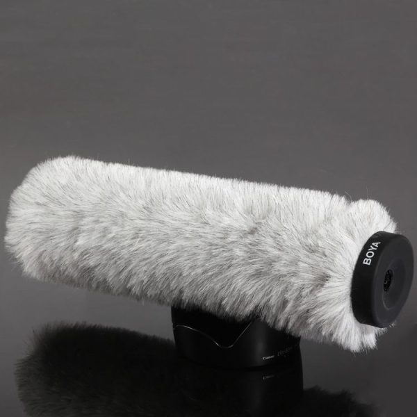 BOYA BY-P320 Furry Outdoor Interview Windshield Muff for Shotgun Capacitor Microphones, Inside Depth: 320mm - Image 3