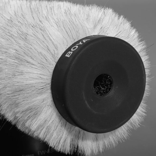 BOYA BY-P320 Furry Outdoor Interview Windshield Muff for Shotgun Capacitor Microphones, Inside Depth: 320mm - Image 4
