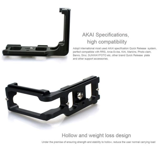 FITTEST FLN-D810 Vertical Shoot Quick Release L Plate Bracket Base Holder for Nikon D810 (Black) - Image 4