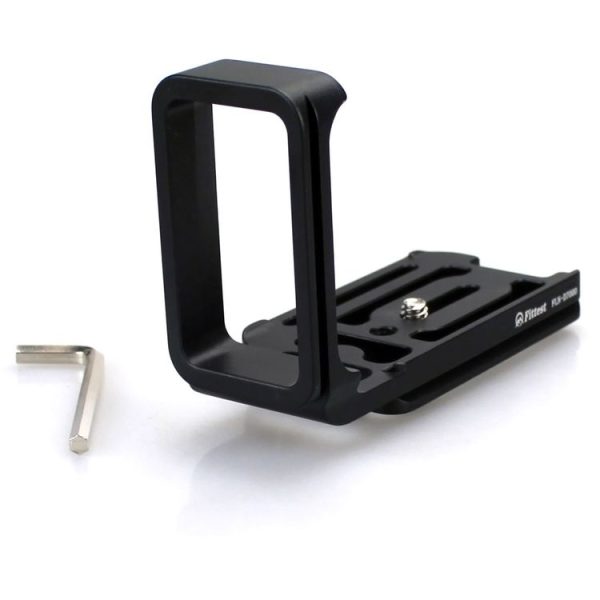 FITTEST FLN-D7000 Vertical Shoot Quick Release L Plate Bracket Base Holder for Nikon D7000 (Black) - Image 2