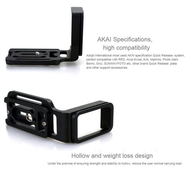 FITTEST FLN-D7000 Vertical Shoot Quick Release L Plate Bracket Base Holder for Nikon D7000 (Black) - Image 4