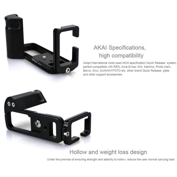 FITTEST FLN-V1 Vertical Shoot Quick Release L Plate Bracket Base Holder for Nikon V1 (Black) - Image 4
