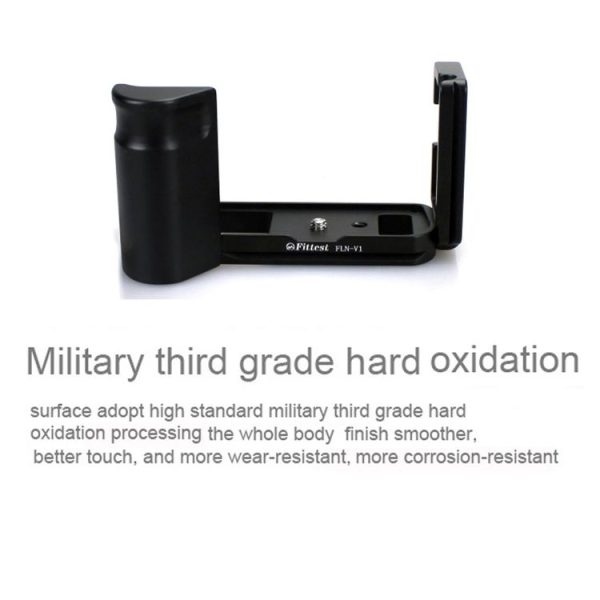 FITTEST FLN-V1 Vertical Shoot Quick Release L Plate Bracket Base Holder for Nikon V1 (Black) - Image 6