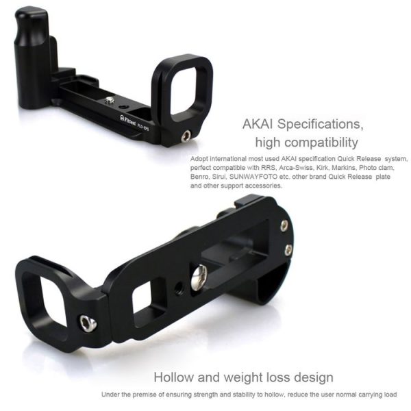 FITTEST FLO-EP5 Vertical Shoot Quick Release L Plate Bracket Base Holder for Olympus EP5 (Black) - Image 4