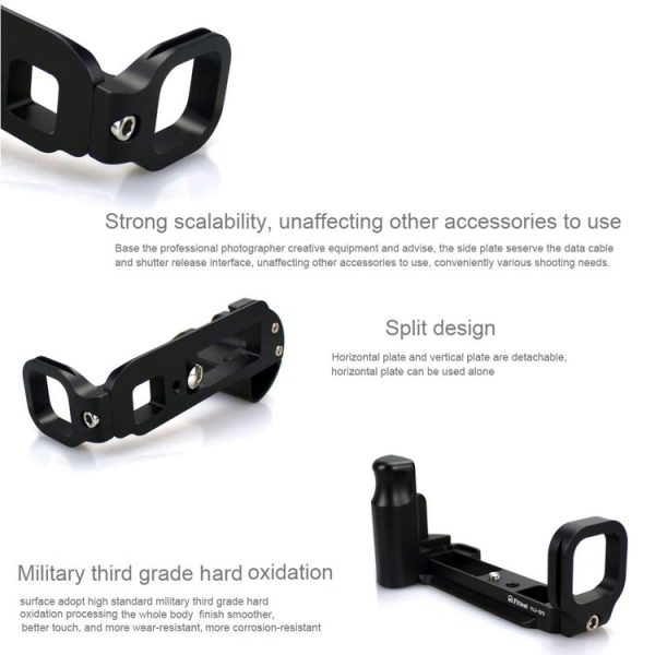FITTEST FLO-EP5 Vertical Shoot Quick Release L Plate Bracket Base Holder for Olympus EP5 (Black) - Image 5