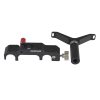 WARAXE-2900 Y Shape Telephoto Lens Support Bracket for 15mm Rail Rod Support System (Black) - Image 2