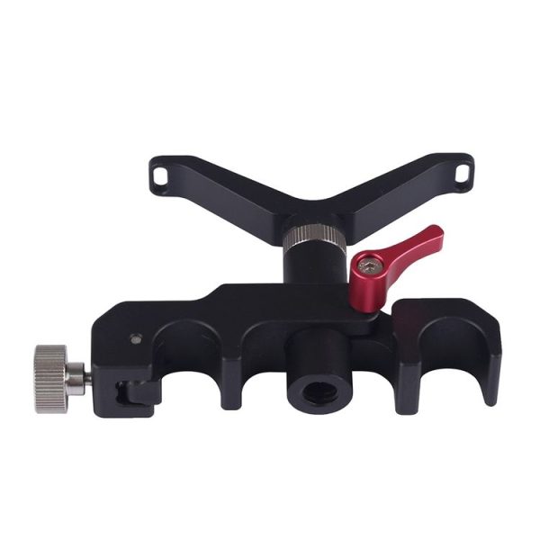 WARAXE-2900 Y Shape Telephoto Lens Support Bracket for 15mm Rail Rod Support System (Black) - Image 3