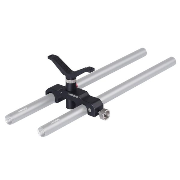WARAXE-2900 Y Shape Telephoto Lens Support Bracket for 15mm Rail Rod Support System (Black) - Image 4