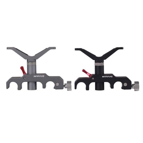 WARAXE-2900 Y Shape Telephoto Lens Support Bracket for 15mm Rail Rod Support System (Black) - Image 5