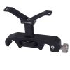 WARAXE 2639 Y Shape Telephoto Lens Support Bracket with Adjustable Knob for 15mm Rail Rod Support System (Black) - Image 2