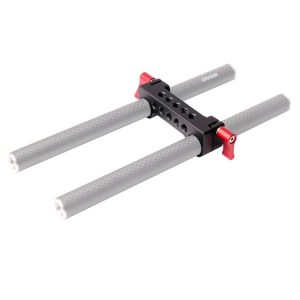 WARAXE 1970 Dual Railblock Connector Support Bracket for 15mm Rail Rod Support System (Black)