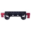 WARAXE 1970 Dual Railblock Connector Support Bracket for 15mm Rail Rod Support System (Black) - Image 3