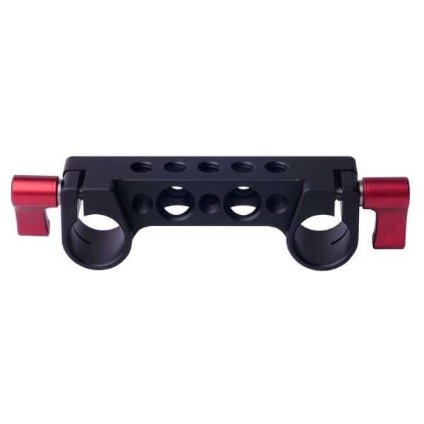 WARAXE 1970 Dual Railblock Connector Support Bracket for 15mm Rail Rod Support System (Black) - Image 3