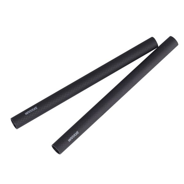 2 PCS WARAXE 1636 Diameter 15mm Length 300mm Carbon Fiber Rods for 15mm Rod Rail Support System, without Female Thread (Black) - Image 3