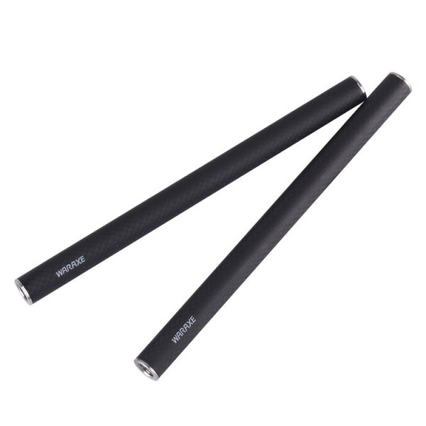 2 PCS WARAXE 1636A Diameter 15mm Length 300mm Carbon Fiber Rods for 15mm Rod Rail Support System, with Female Thread (Black) - Image 3