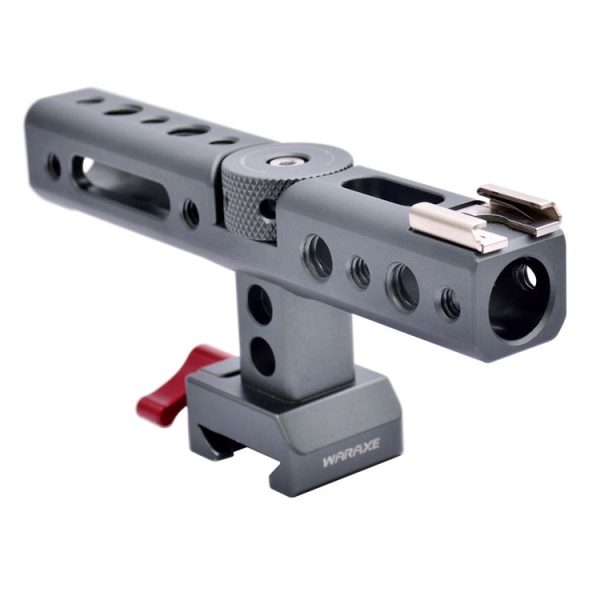 WARAXE 2610 Quick Release Grip Quick Release Top Handle for EVF Mount / Microphone Shock (Grey) - Image 2