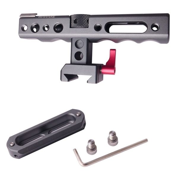 WARAXE 2610 Quick Release Grip Quick Release Top Handle for EVF Mount / Microphone Shock (Grey) - Image 4