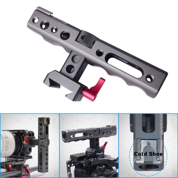 WARAXE 2610 Quick Release Grip Quick Release Top Handle for EVF Mount / Microphone Shock (Grey) - Image 5