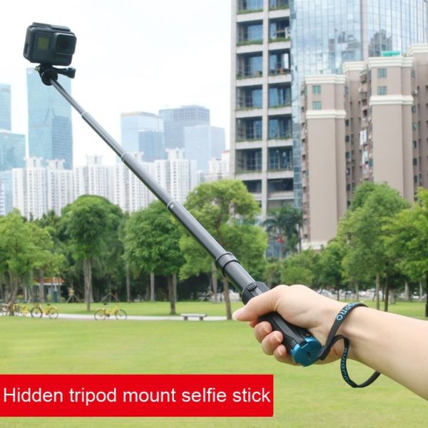 Portable Foldable Tripod Holder Selfie Monopod Stick for GoPro, Insta360, DJI and Other Action Cameras, Length: 23.5-81cm - Image 11