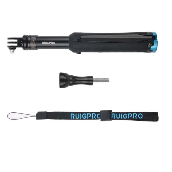 Portable Foldable Tripod Holder Selfie Monopod Stick for GoPro, Insta360, DJI and Other Action Cameras, Length: 23.5-81cm - Image 2