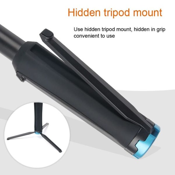 Portable Foldable Tripod Holder Selfie Monopod Stick for GoPro, Insta360, DJI and Other Action Cameras, Length: 23.5-81cm - Image 6